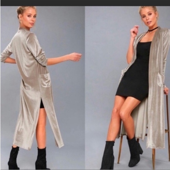 Young Fabulous & Broke Sweaters - Young fabulous & broke velvet duster